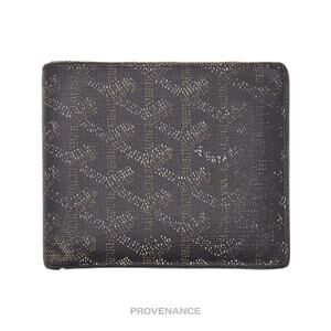 🔴 Goyard Florentin Bifold Wallet - Black Goyardine